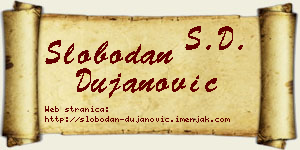 Slobodan Dujanović vizit kartica